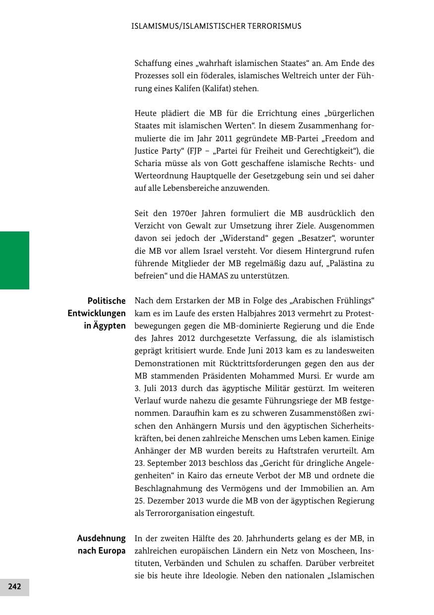 Seite 241 des Verfassungsschutzbericht 2013 Bund