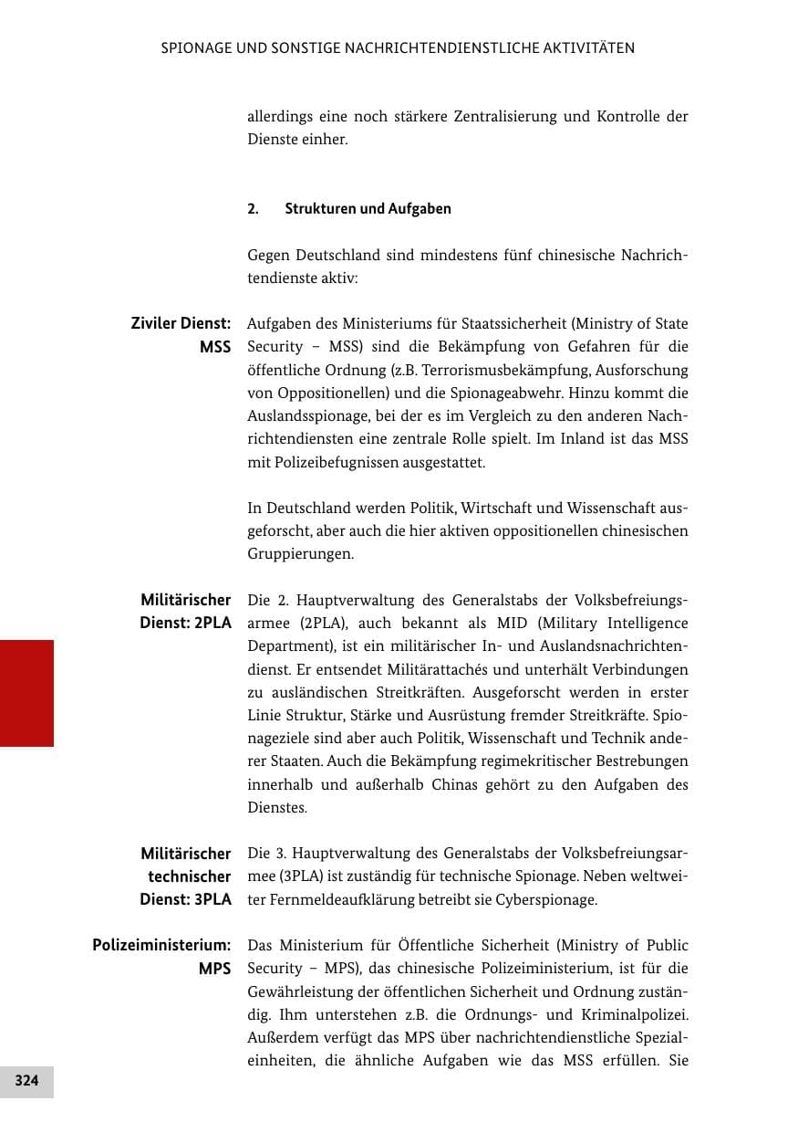 Seite 323 des Verfassungsschutzbericht 2013 Bund