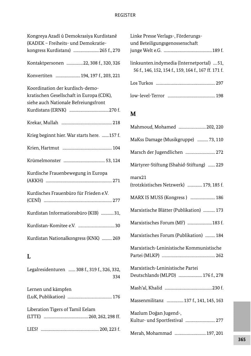 Seite 364 des Verfassungsschutzbericht 2013 Bund