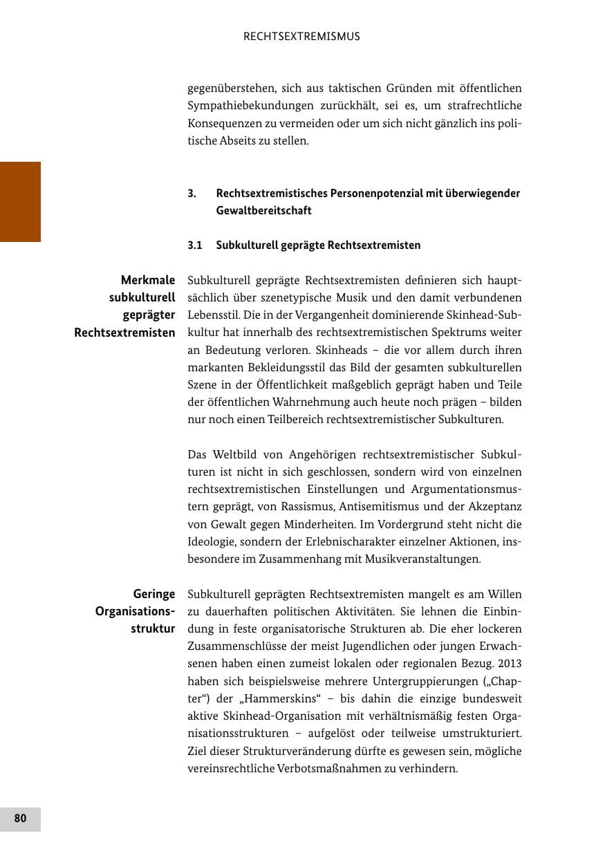 Seite 79 des Verfassungsschutzbericht 2013 Bund