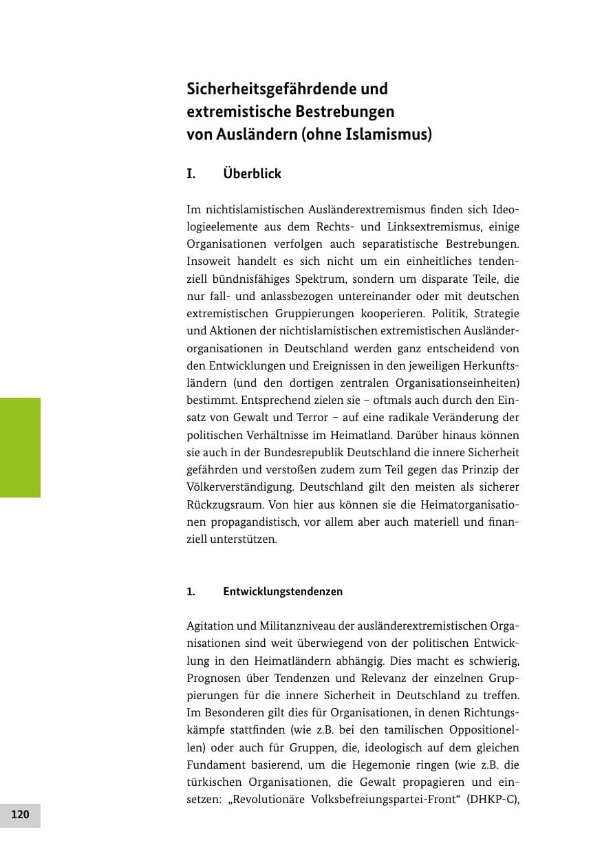 Seite 119 des Verfassungsschutzbericht 2014 Bund