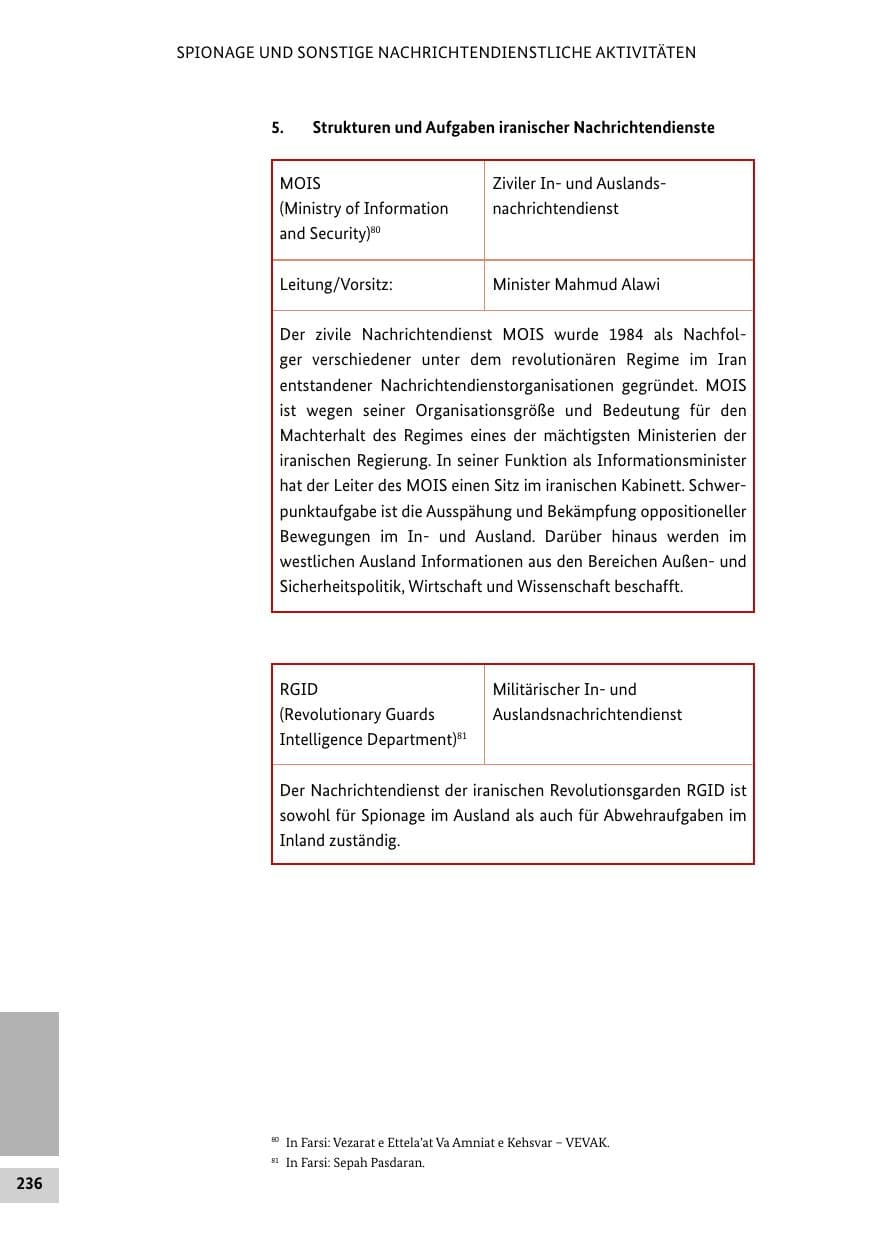 Seite 235 des Verfassungsschutzbericht 2014 Bund