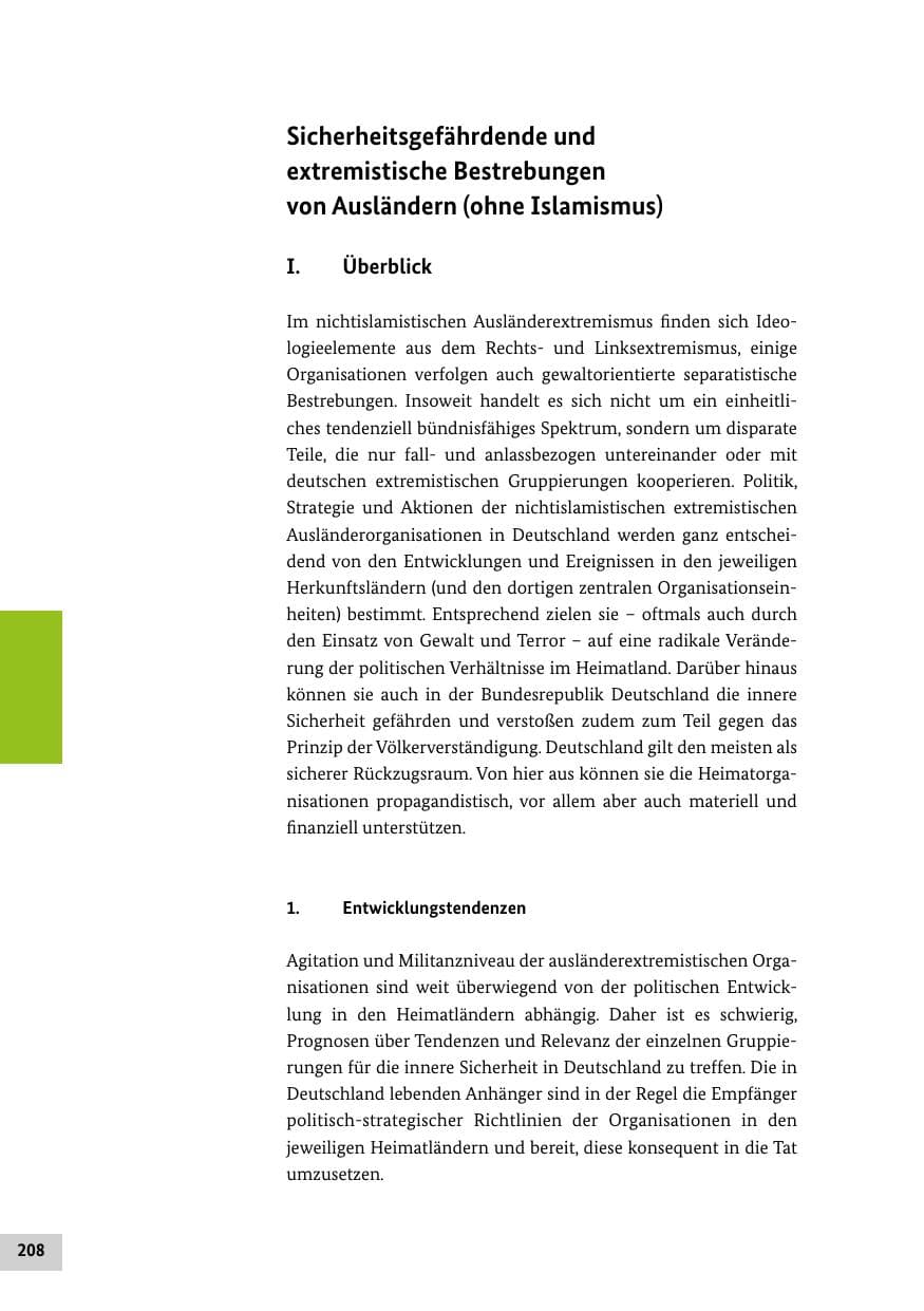 Seite 207 des Verfassungsschutzbericht 2015 Bund