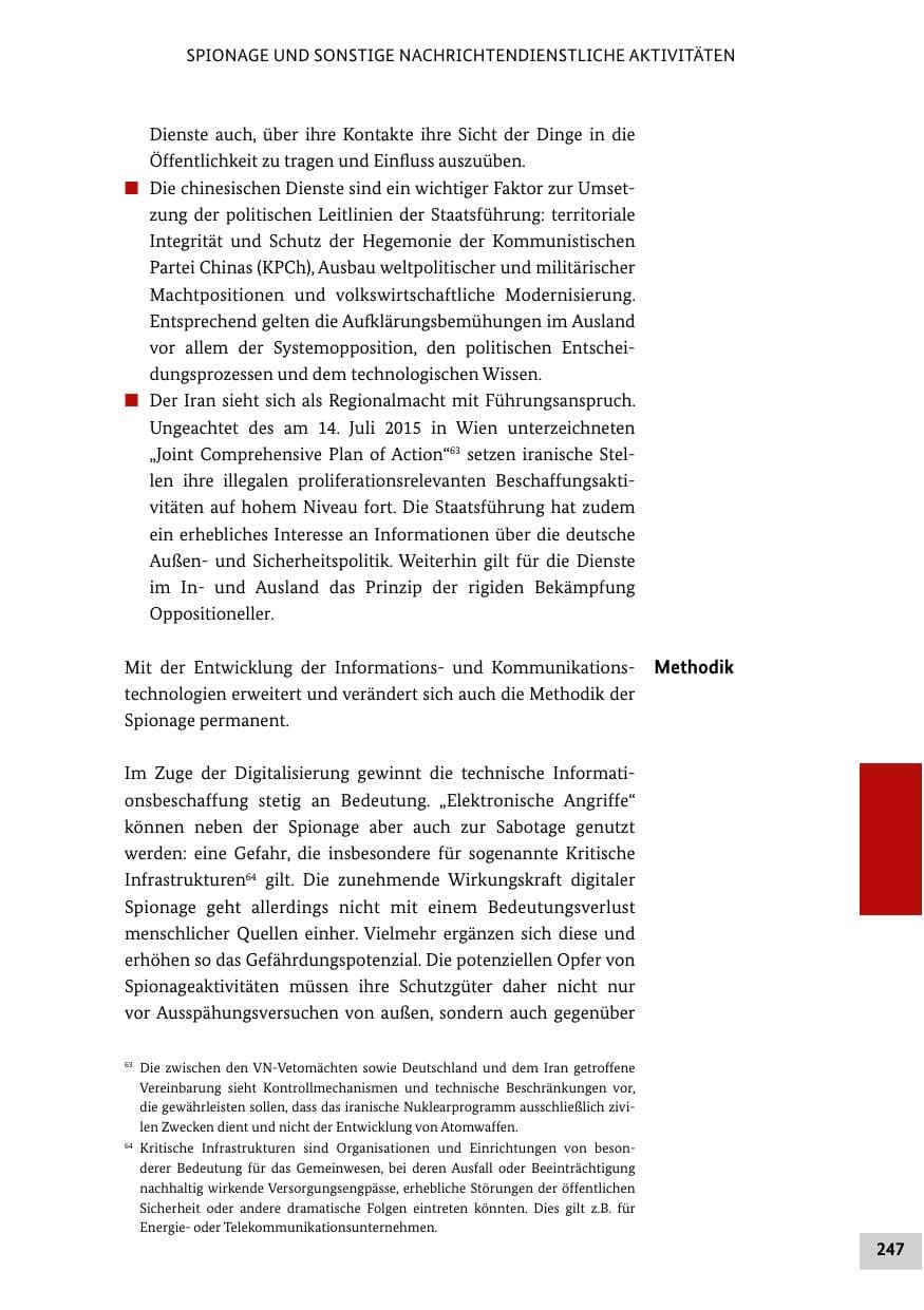 Seite 246 des Verfassungsschutzbericht 2015 Bund