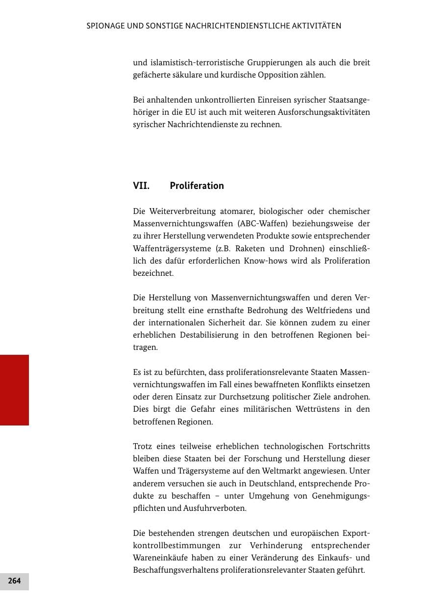 Seite 263 des Verfassungsschutzbericht 2015 Bund