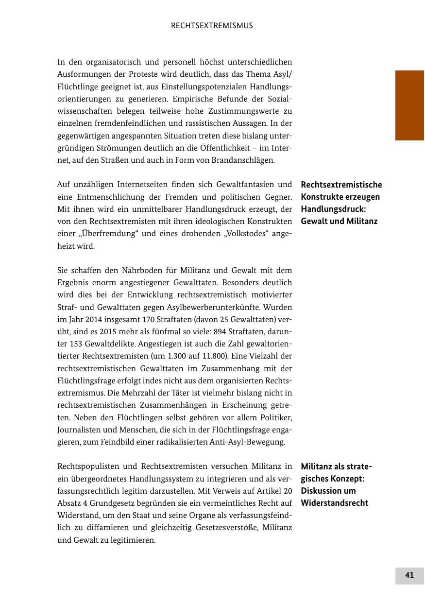 Seite 40 des Verfassungsschutzbericht 2015 Bund