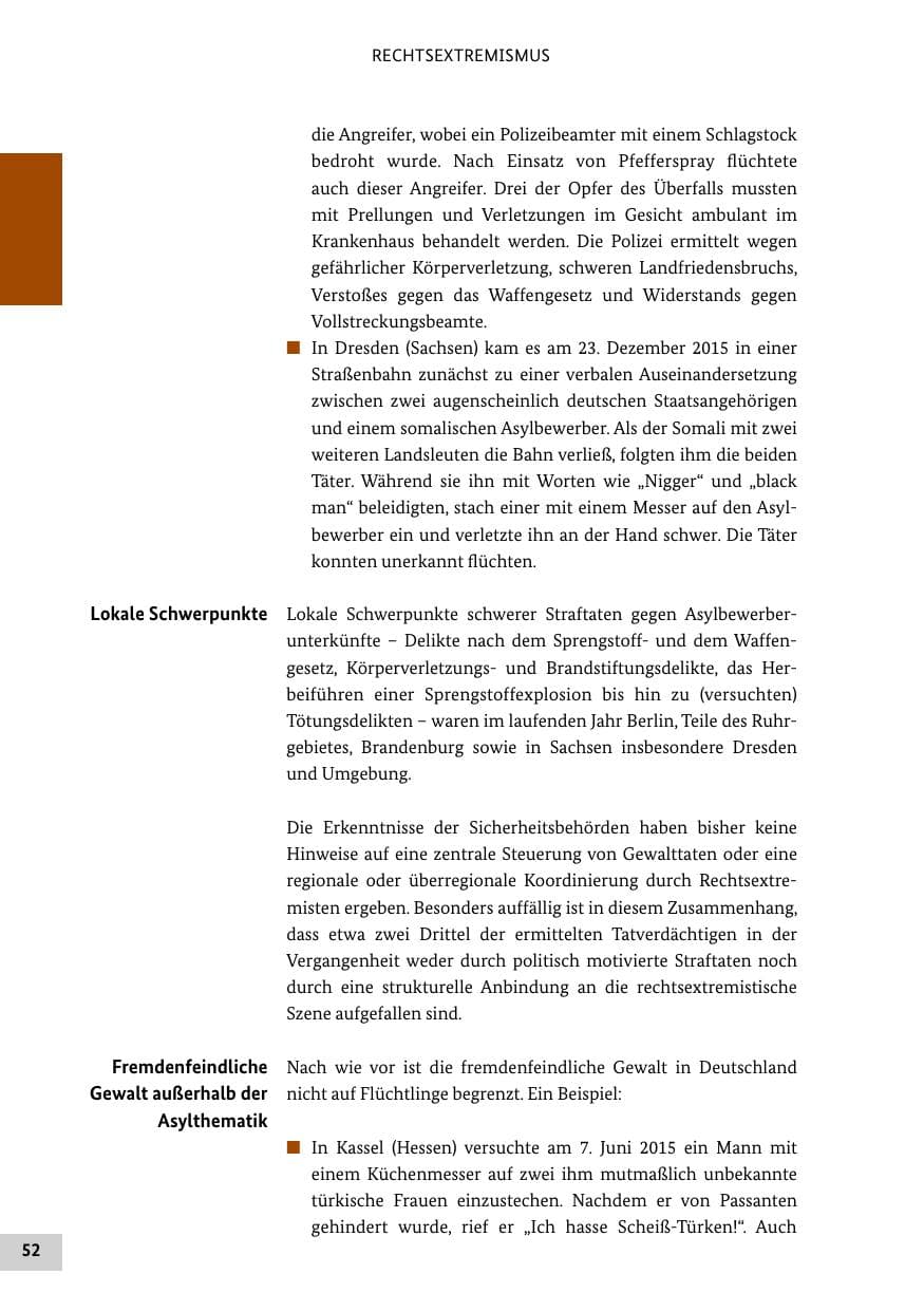 Seite 51 des Verfassungsschutzbericht 2015 Bund
