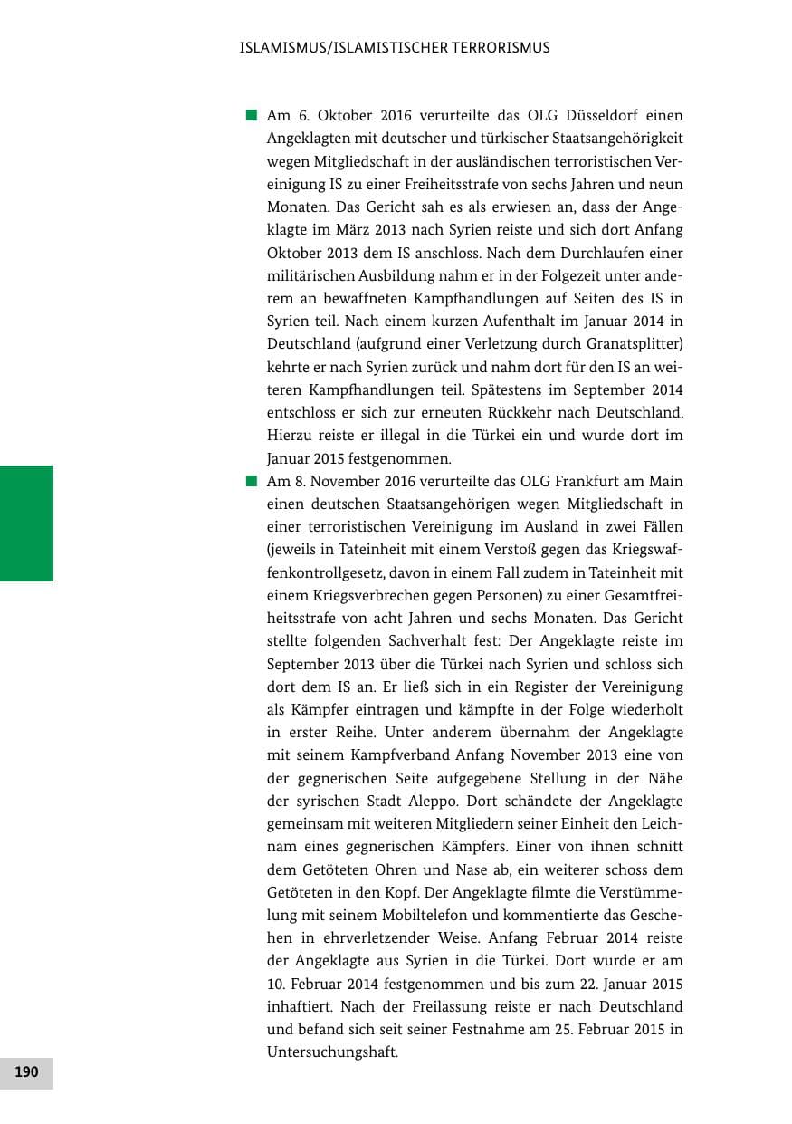 Seite 189 des Verfassungsschutzbericht 2016 Bund