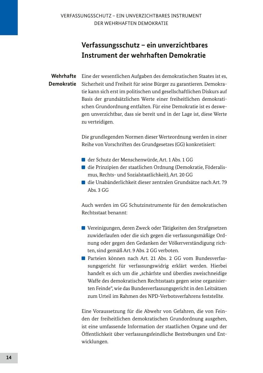 Seite 13 des Verfassungsschutzbericht 2017 Bund