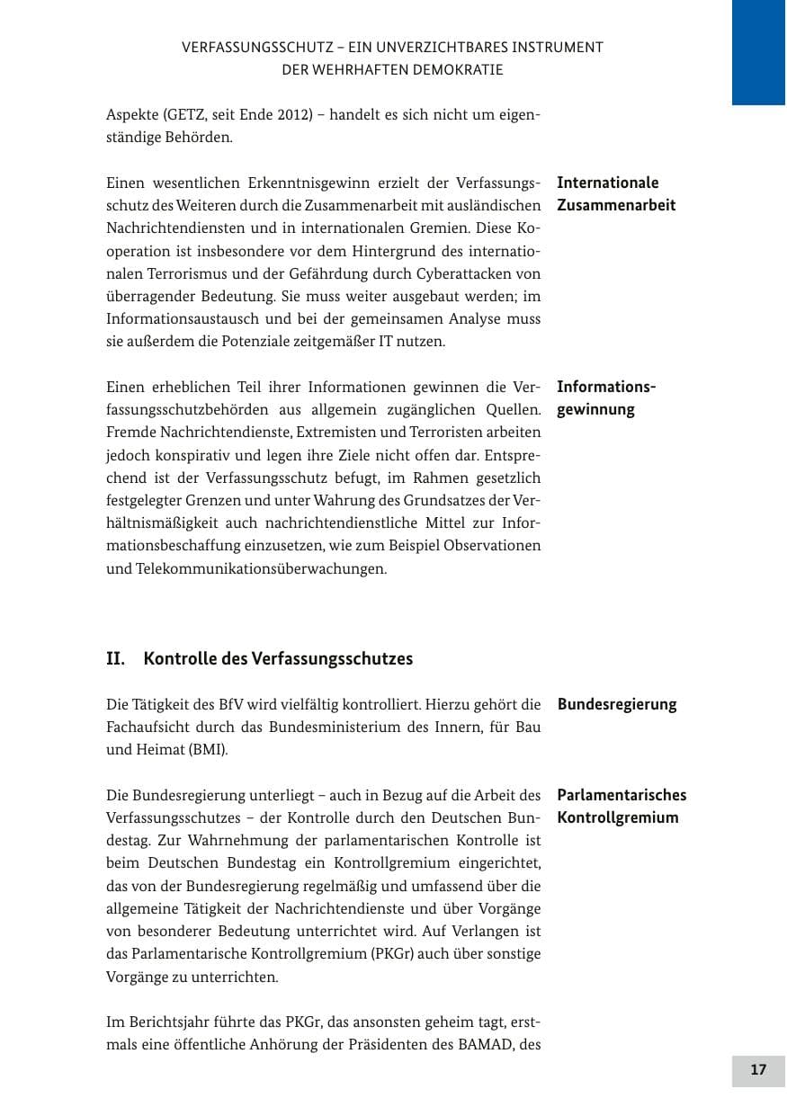 Seite 16 des Verfassungsschutzbericht 2017 Bund
