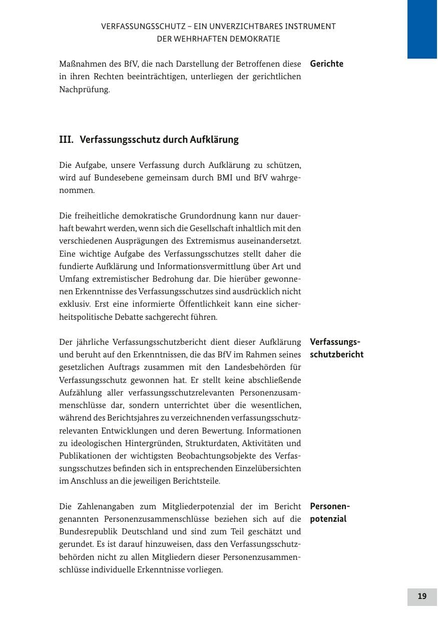 Seite 18 des Verfassungsschutzbericht 2017 Bund