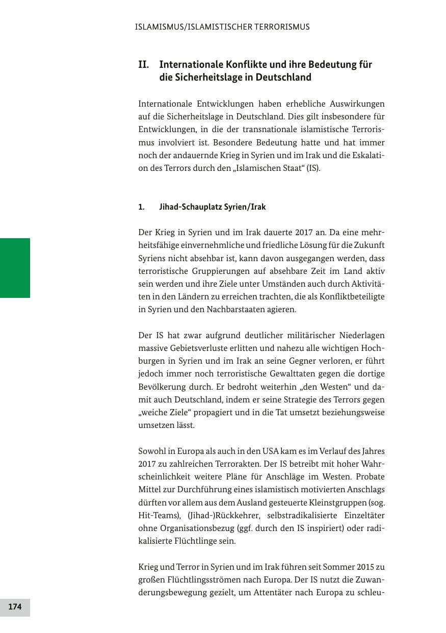 Seite 173 des Verfassungsschutzbericht 2017 Bund
