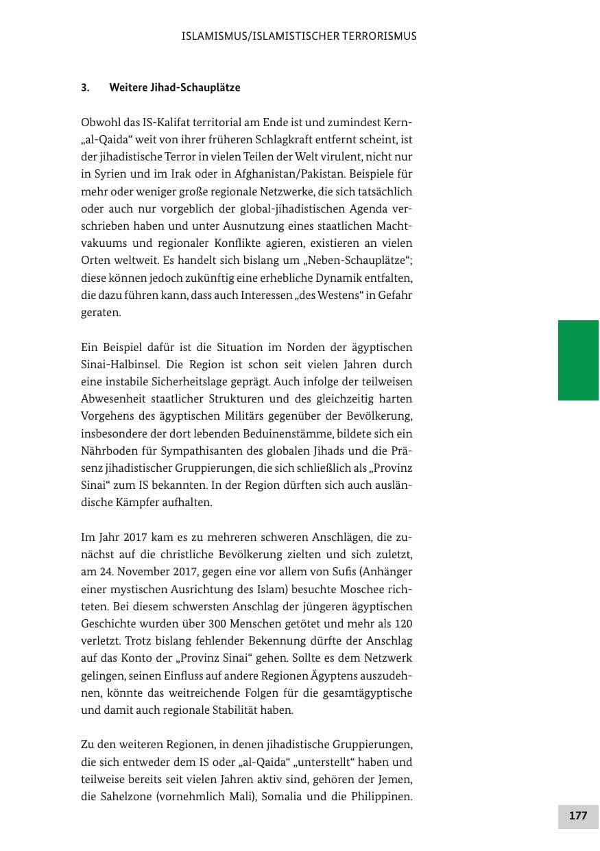 Seite 176 des Verfassungsschutzbericht 2017 Bund