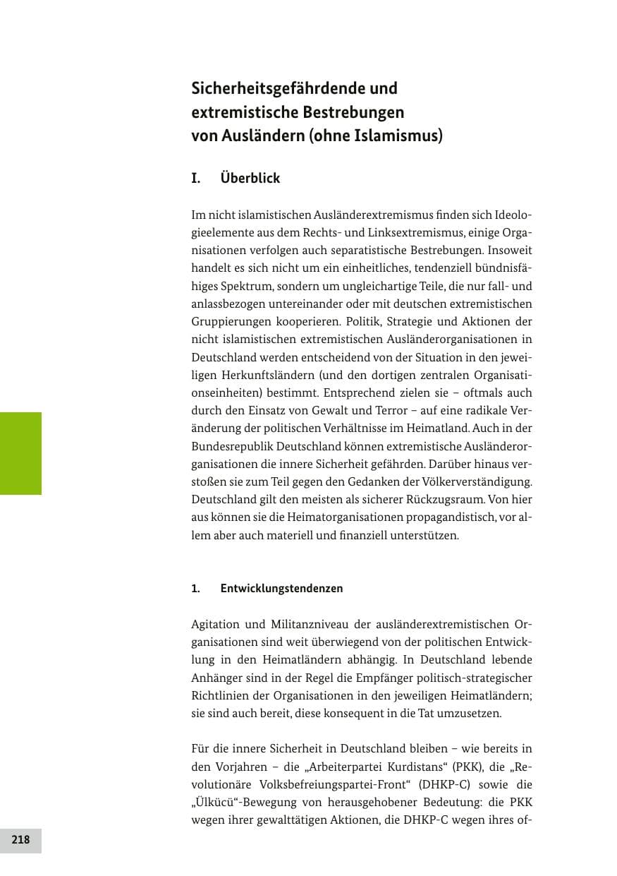 Seite 217 des Verfassungsschutzbericht 2017 Bund