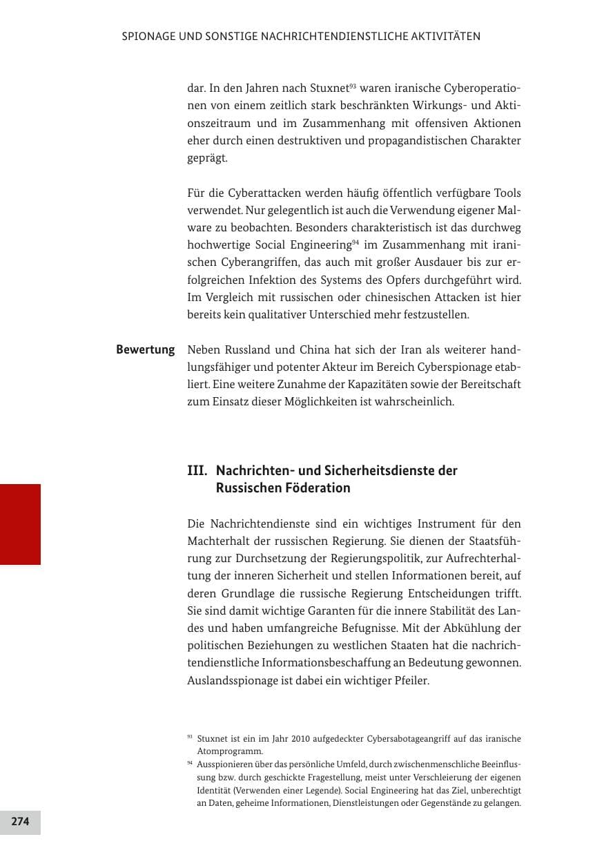Seite 273 des Verfassungsschutzbericht 2017 Bund