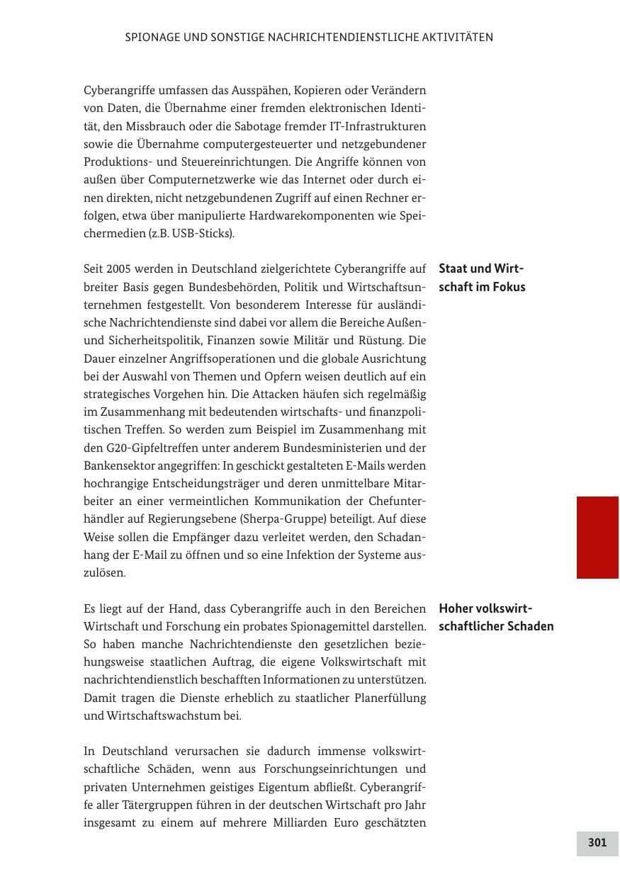 Seite 300 des Verfassungsschutzbericht 2017 Bund
