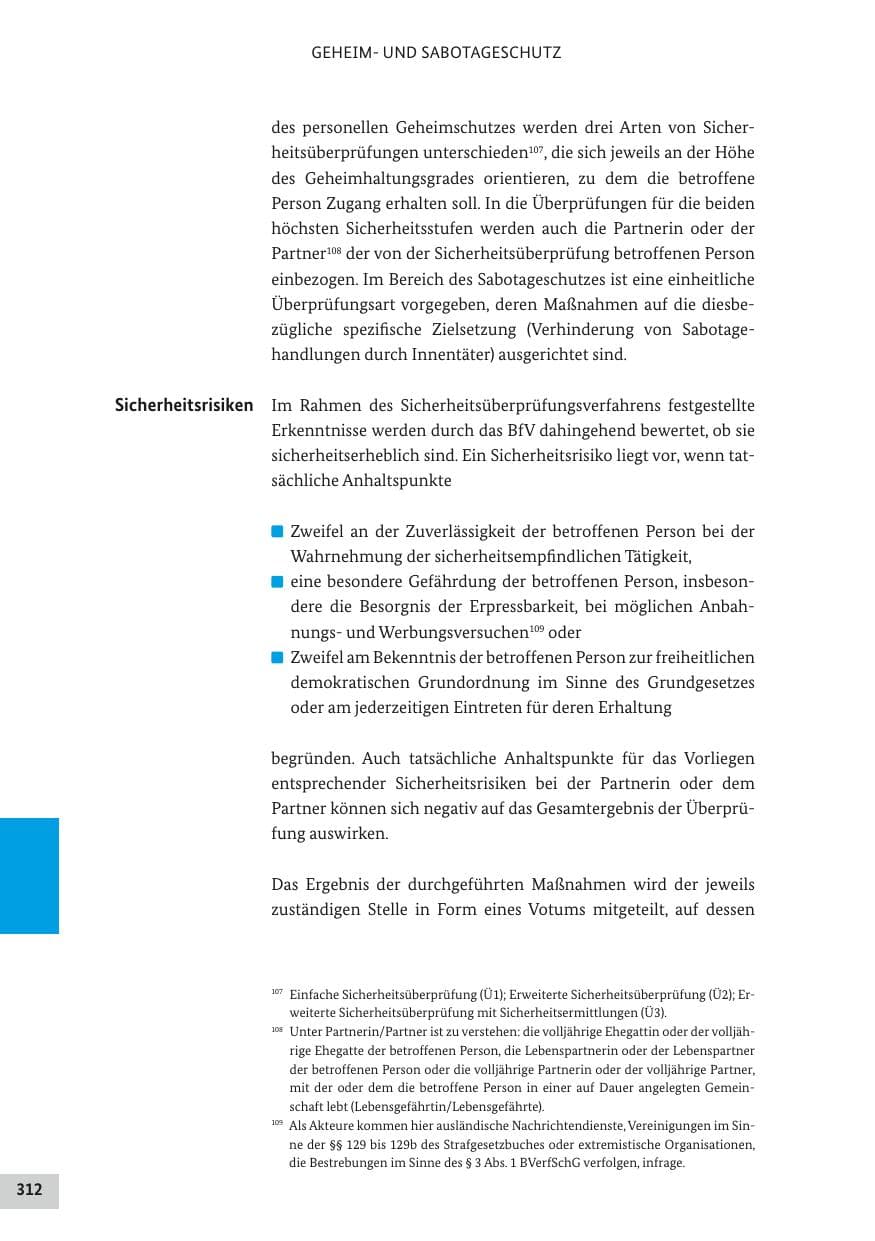 Seite 311 des Verfassungsschutzbericht 2017 Bund