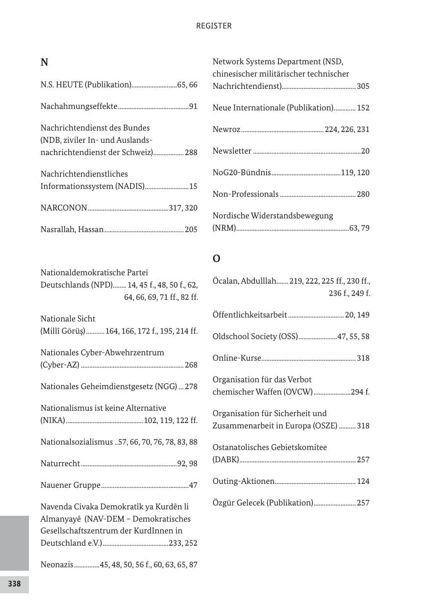 Seite 337 des Verfassungsschutzbericht 2017 Bund