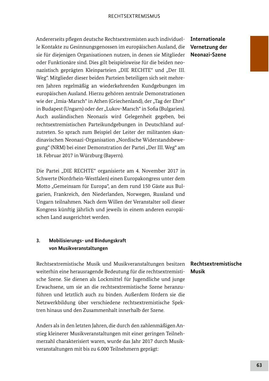 Seite 62 des Verfassungsschutzbericht 2017 Bund