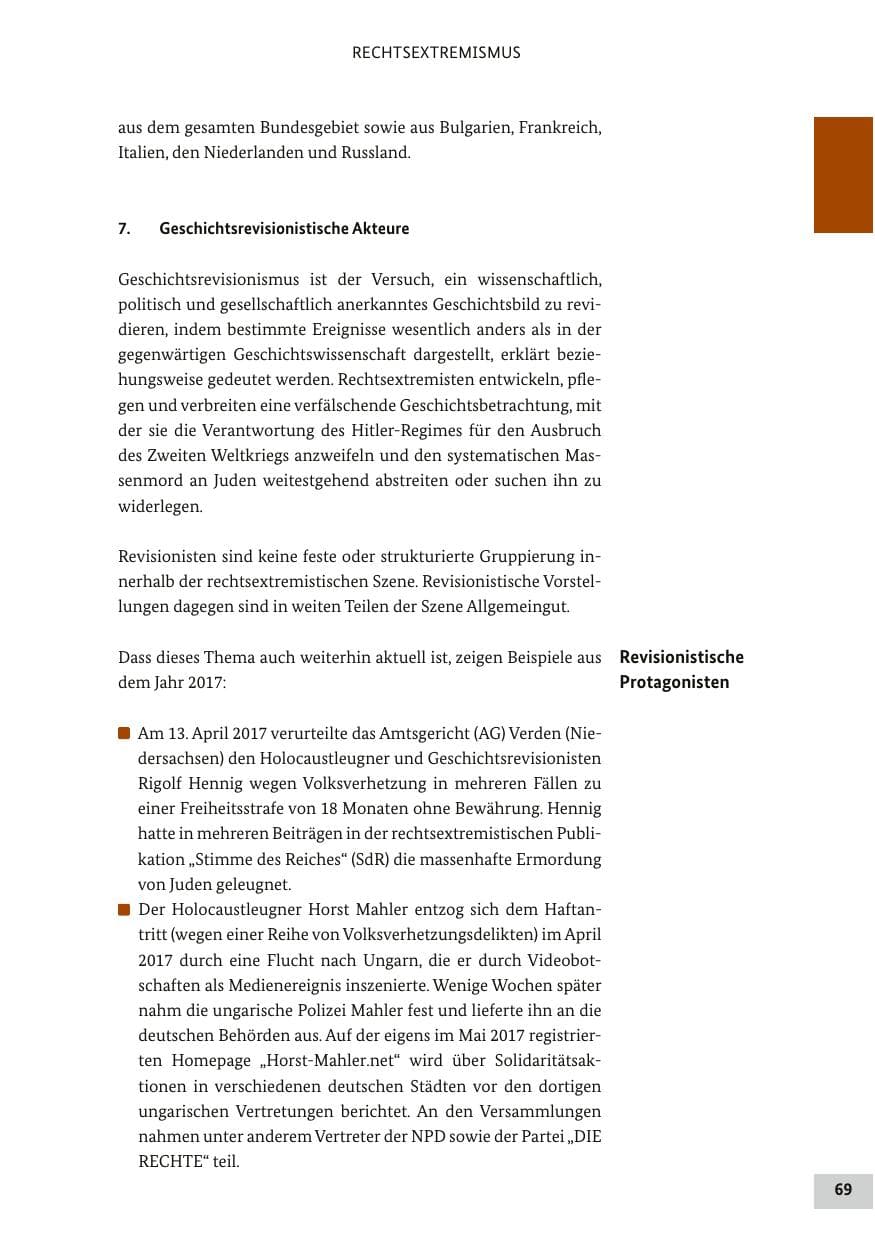 Seite 68 des Verfassungsschutzbericht 2017 Bund