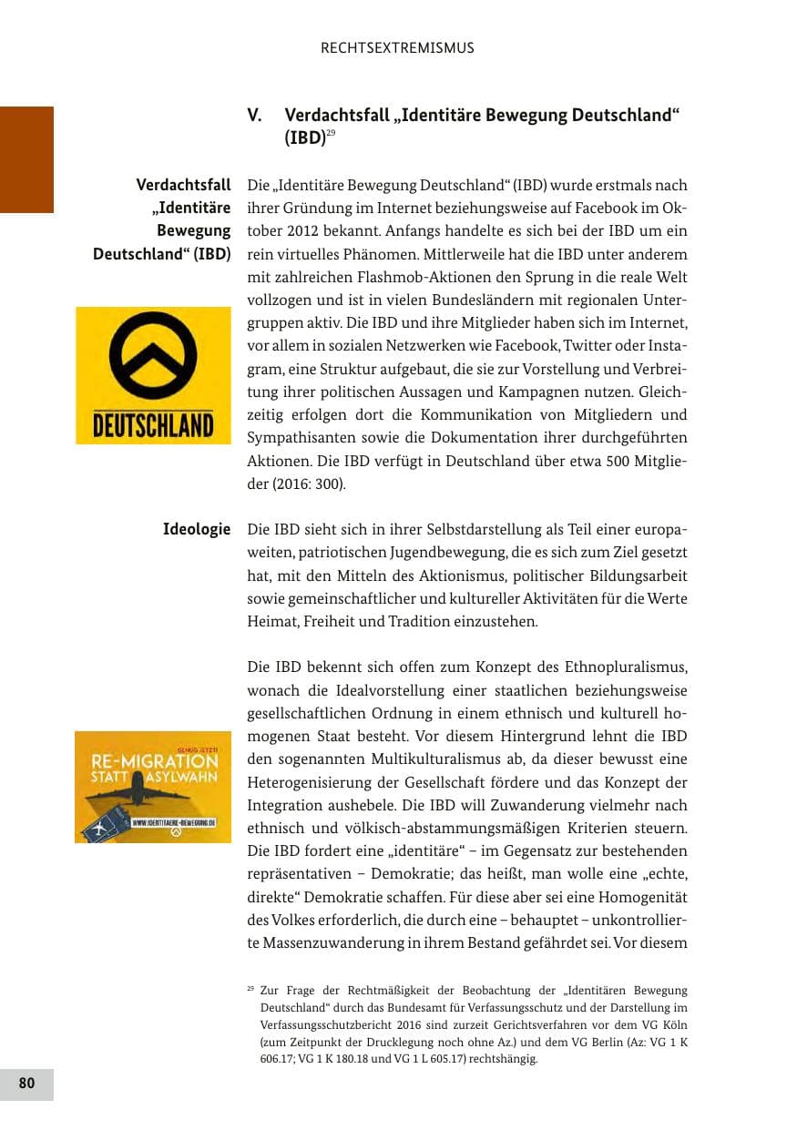 Seite 79 des Verfassungsschutzbericht 2017 Bund