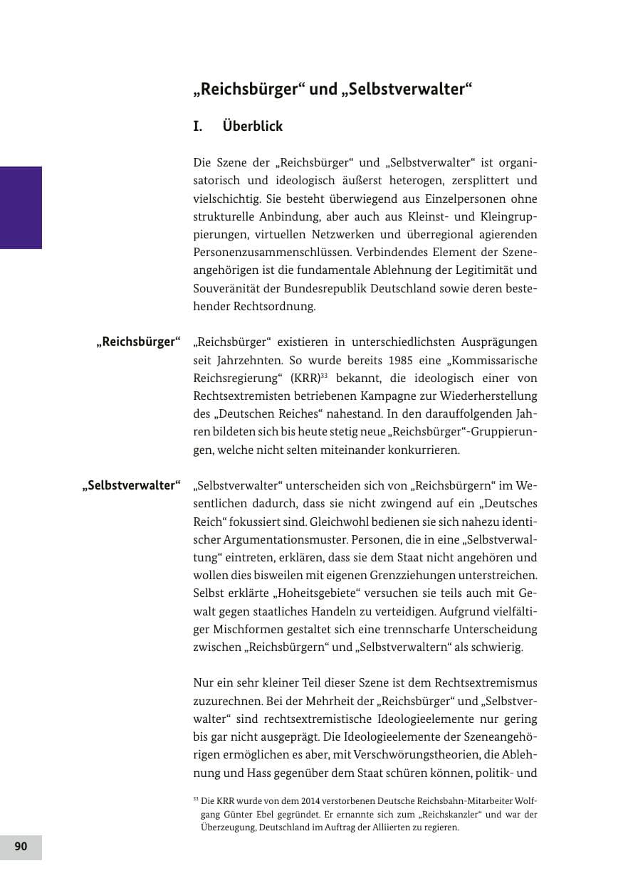 Seite 89 des Verfassungsschutzbericht 2017 Bund