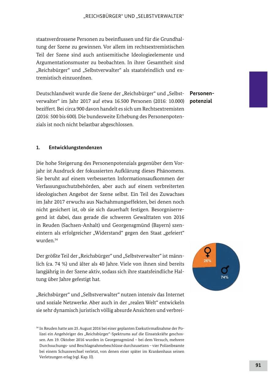 Seite 90 des Verfassungsschutzbericht 2017 Bund