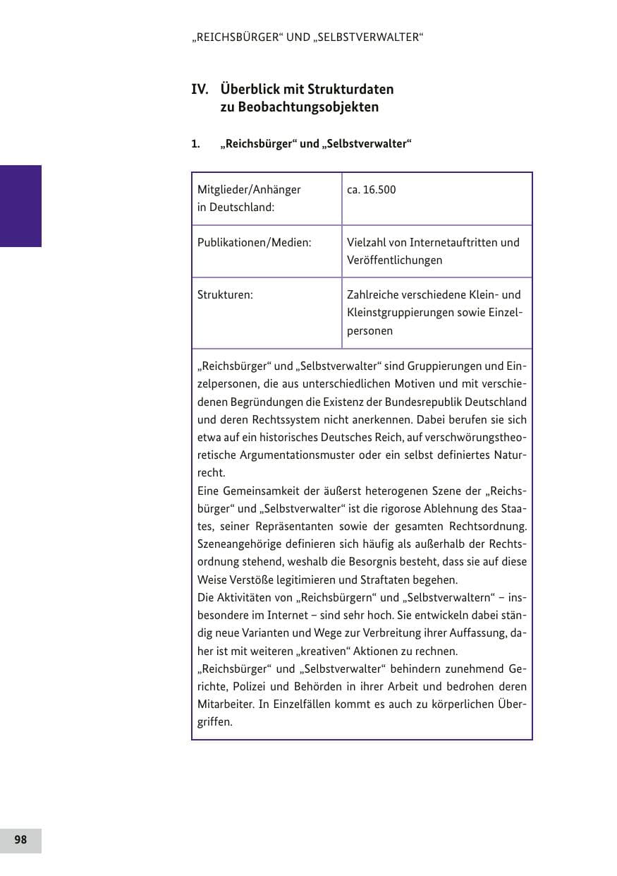 Seite 97 des Verfassungsschutzbericht 2017 Bund