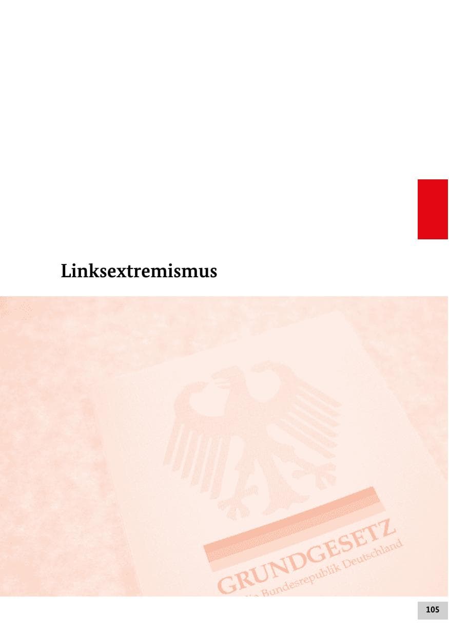 Seite 105 des Verfassungsschutzbericht 2018 Bund