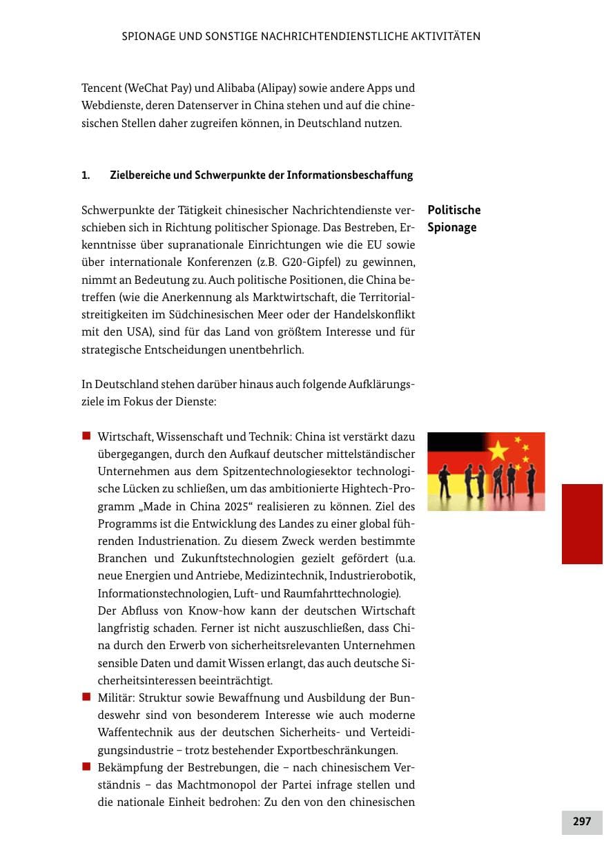 Seite 297 des Verfassungsschutzbericht 2018 Bund