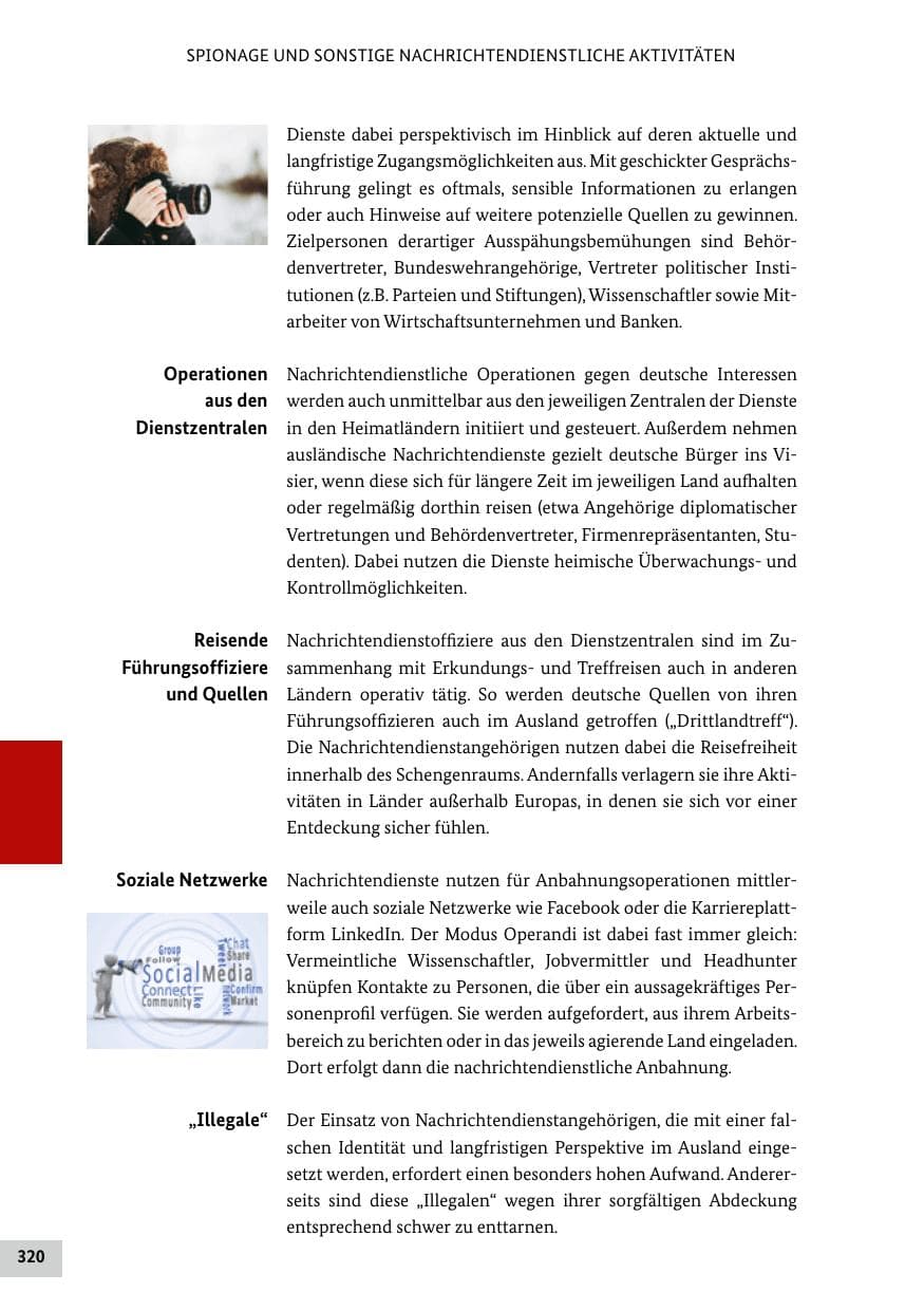 Seite 320 des Verfassungsschutzbericht 2018 Bund