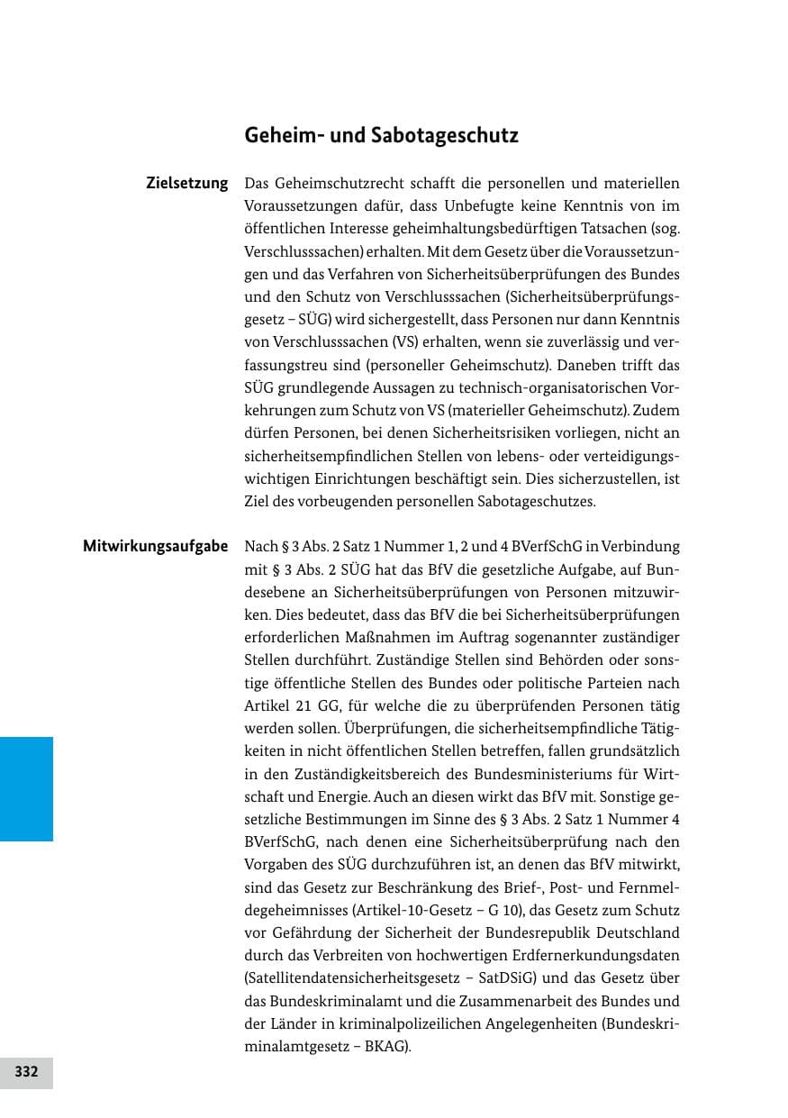 Seite 332 des Verfassungsschutzbericht 2018 Bund