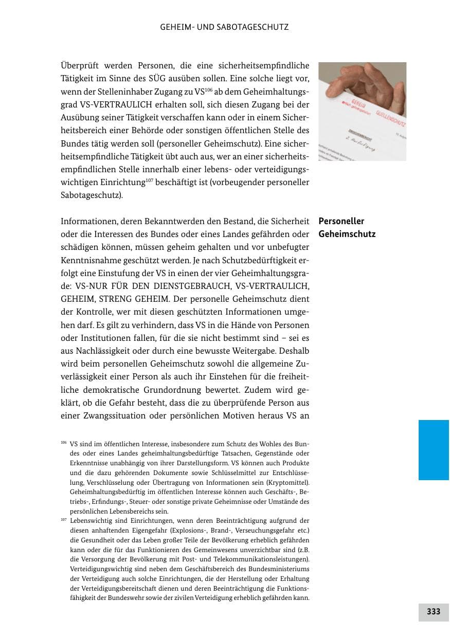 Seite 333 des Verfassungsschutzbericht 2018 Bund