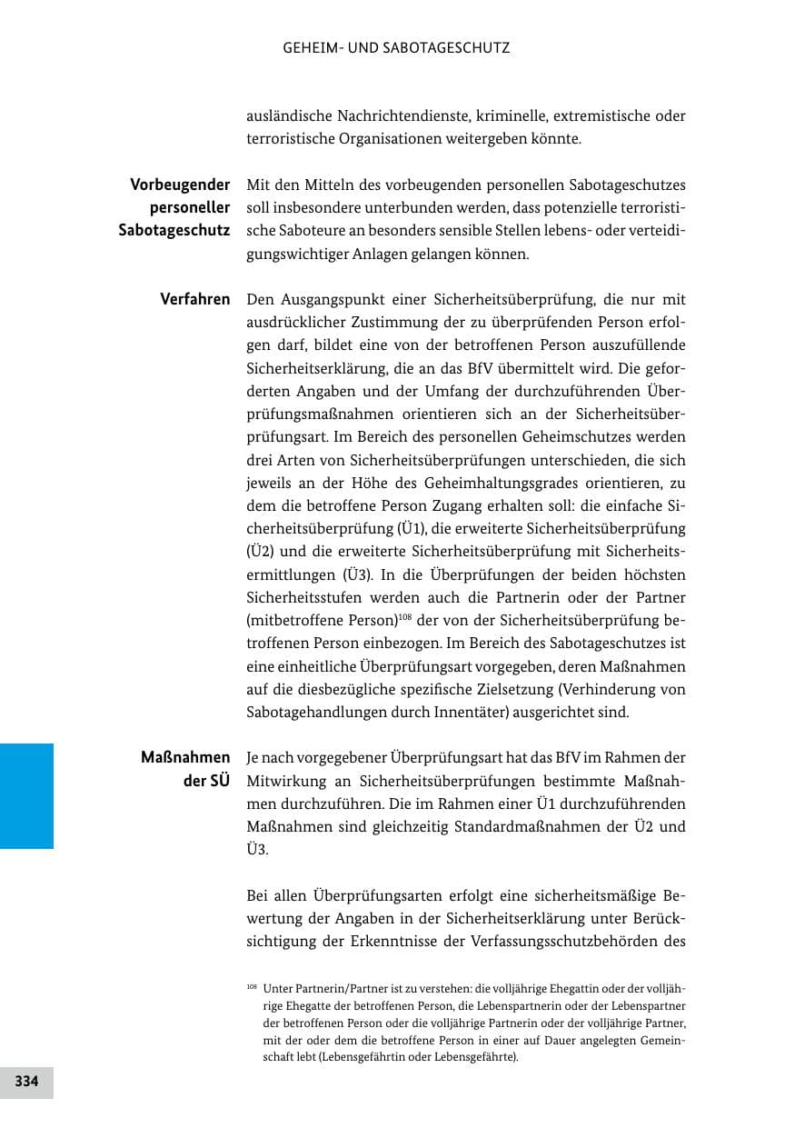 Seite 334 des Verfassungsschutzbericht 2018 Bund