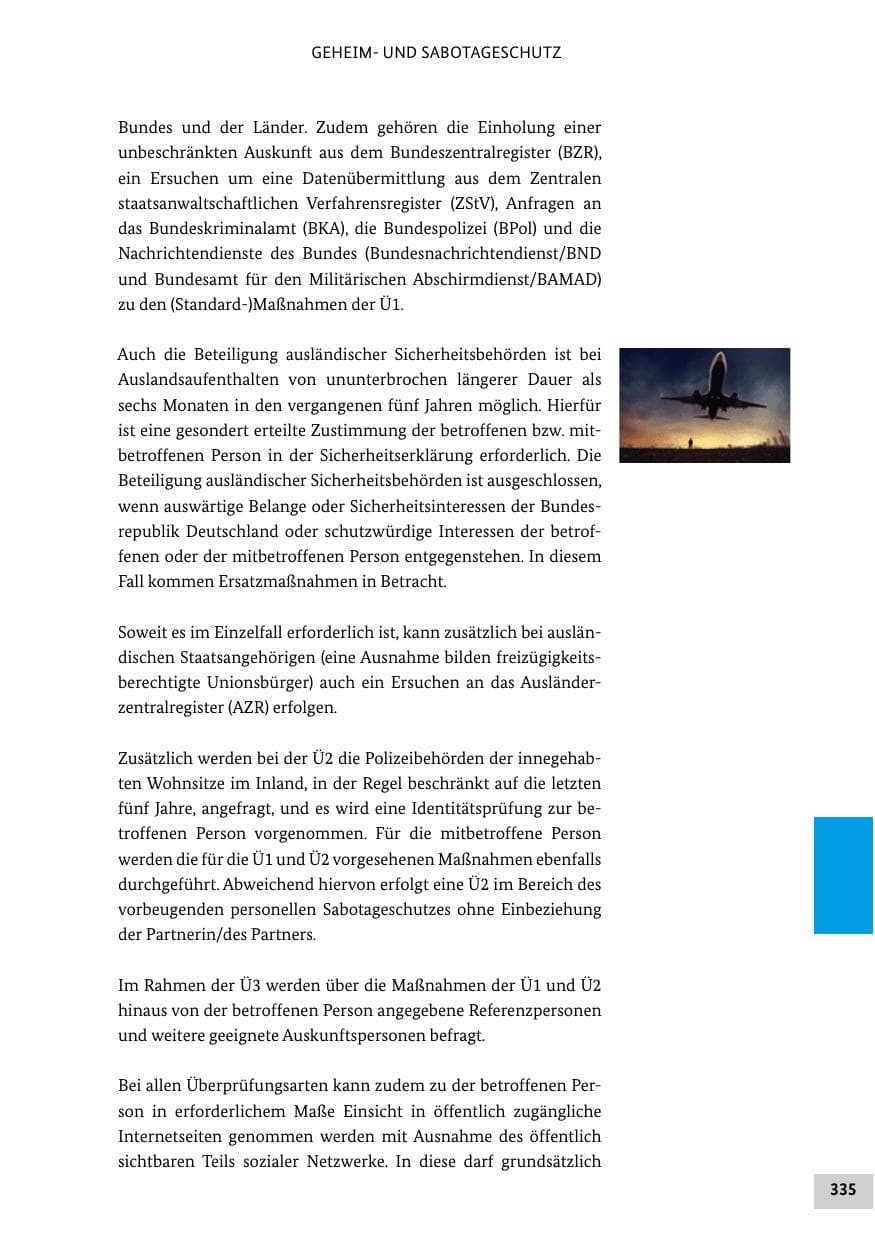 Seite 335 des Verfassungsschutzbericht 2018 Bund