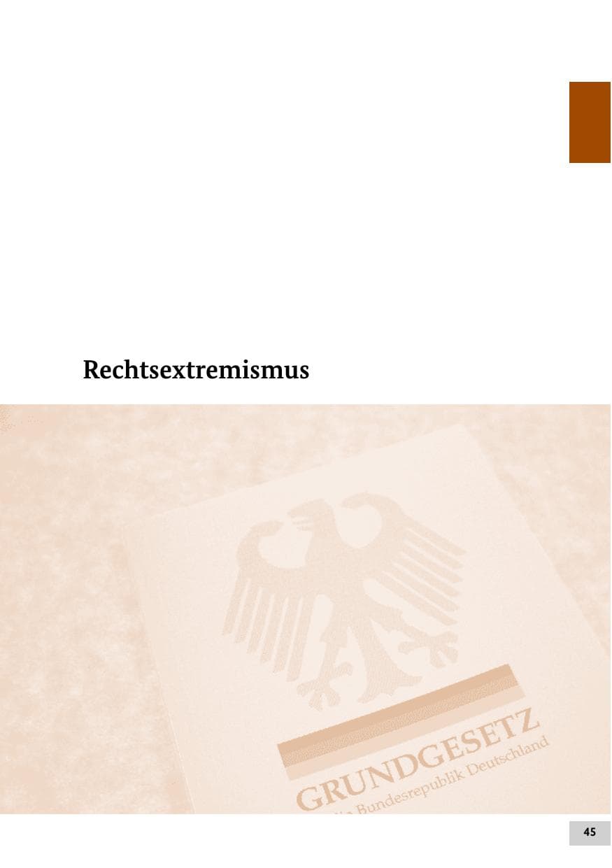 Seite 45 des Verfassungsschutzbericht 2018 Bund