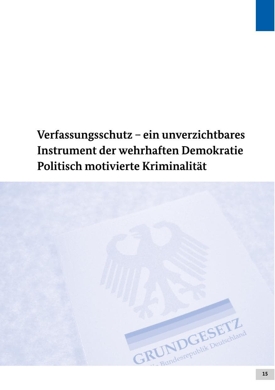 Seite 15 des Verfassungsschutzbericht 2020 Bund