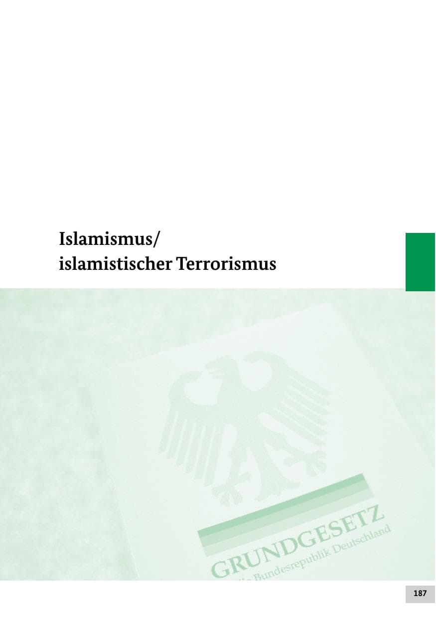 Seite 187 des Verfassungsschutzbericht 2020 Bund