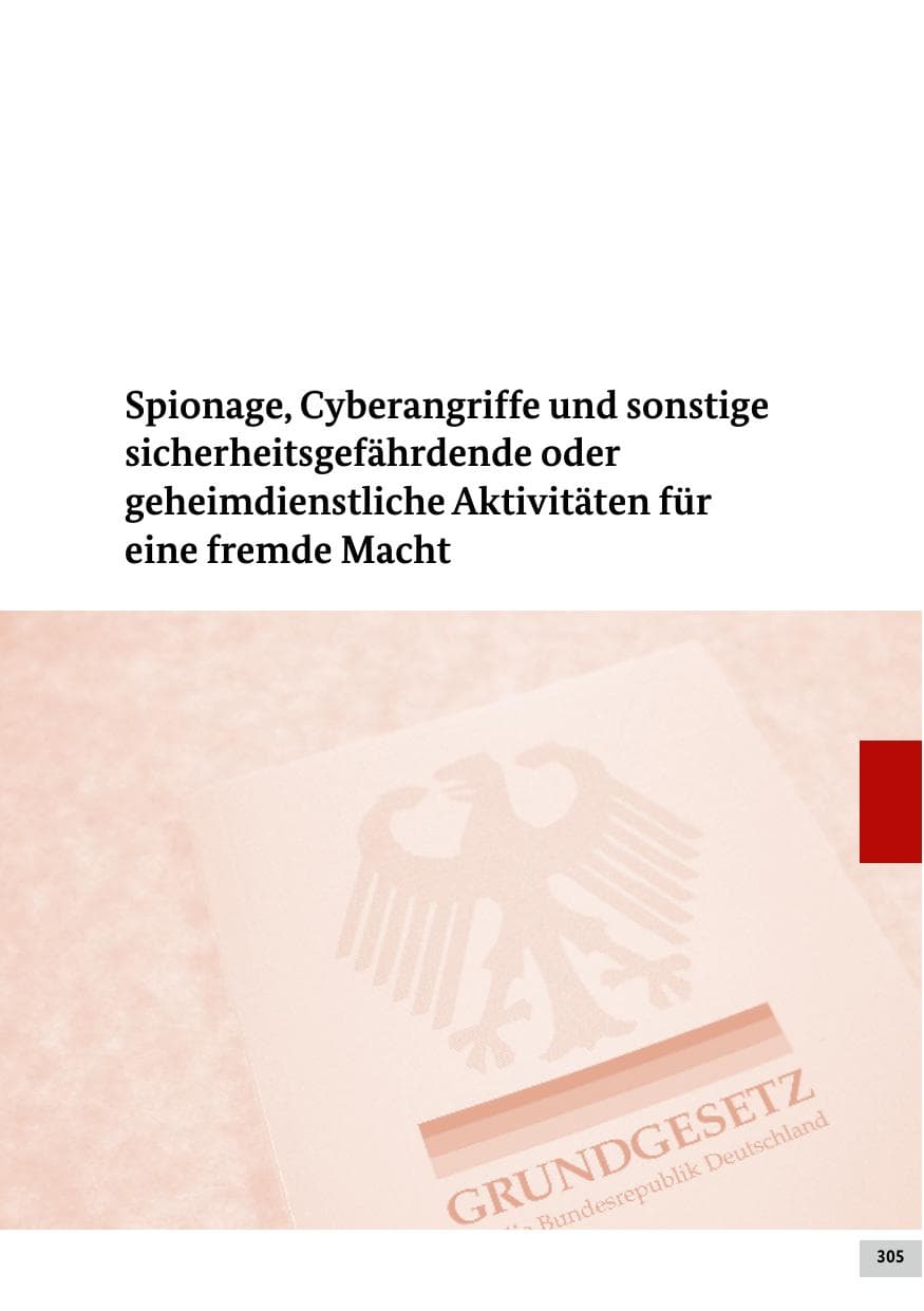 Seite 305 des Verfassungsschutzbericht 2020 Bund