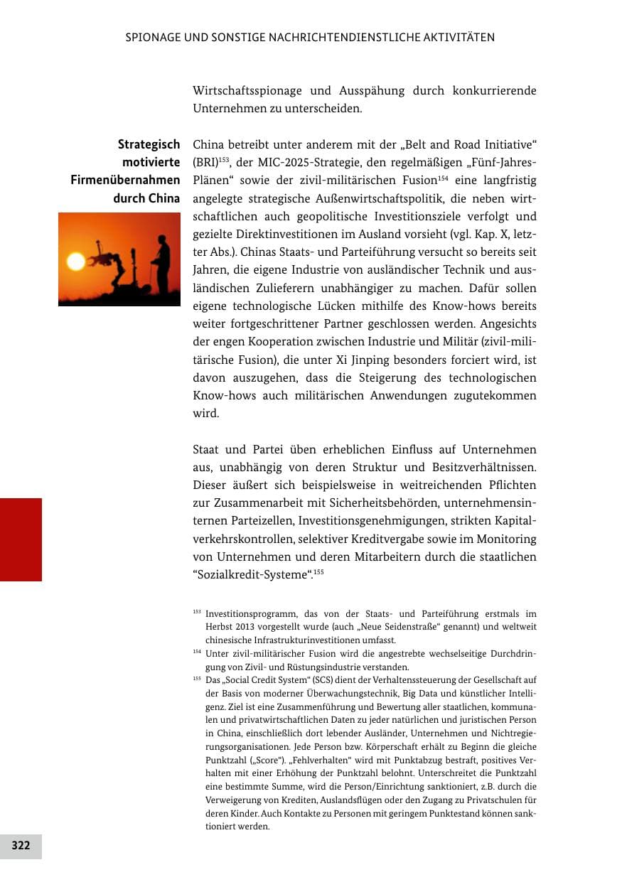 Seite 322 des Verfassungsschutzbericht 2020 Bund