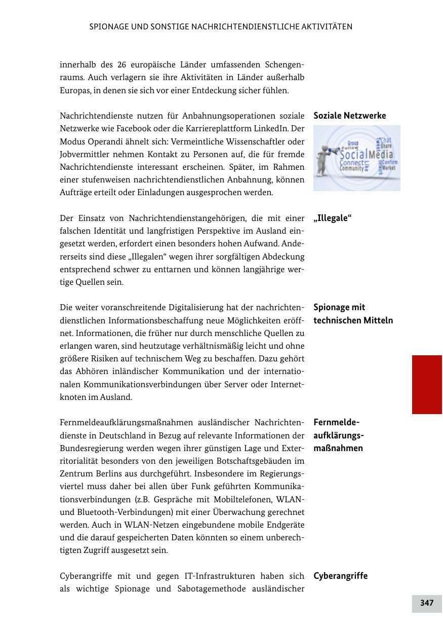 Seite 347 des Verfassungsschutzbericht 2020 Bund