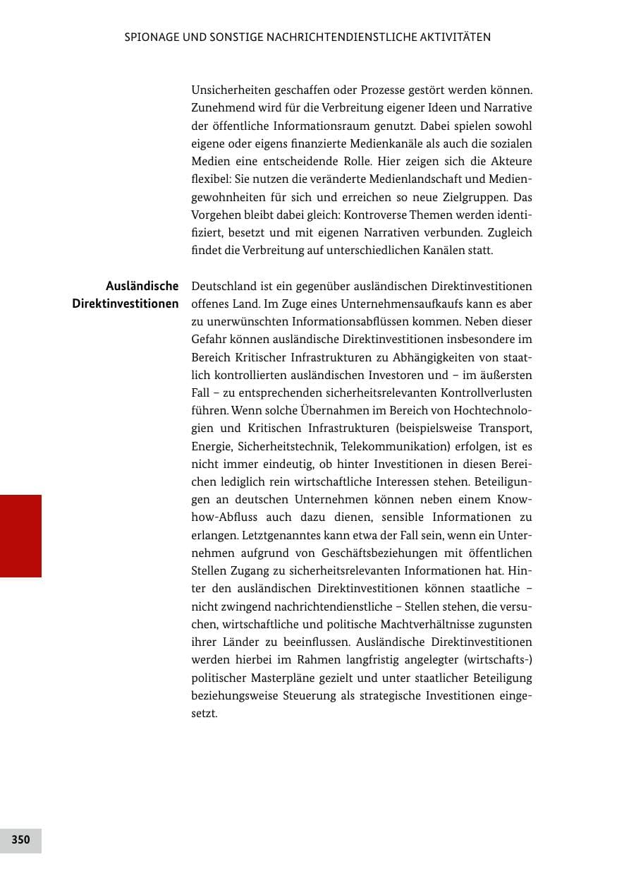 Seite 350 des Verfassungsschutzbericht 2020 Bund