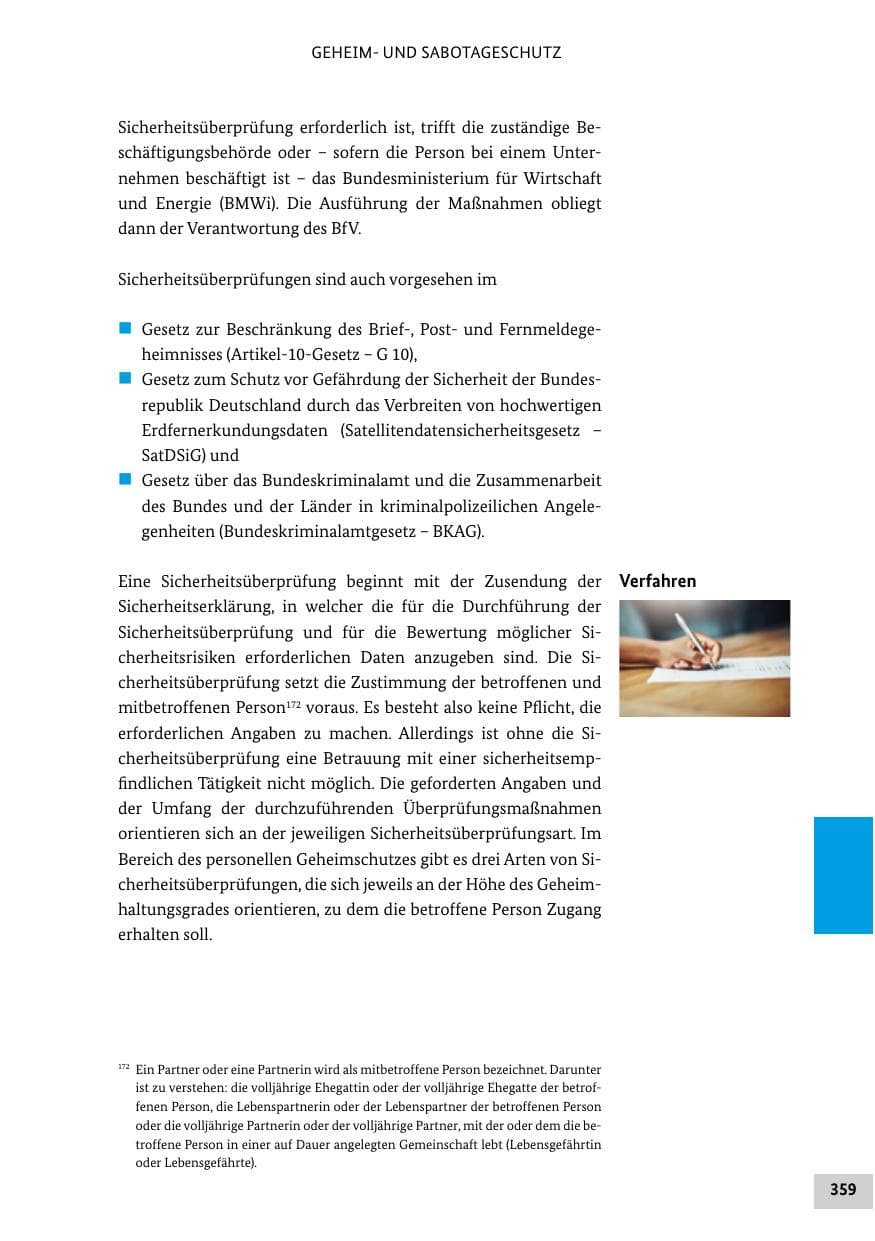 Seite 359 des Verfassungsschutzbericht 2020 Bund