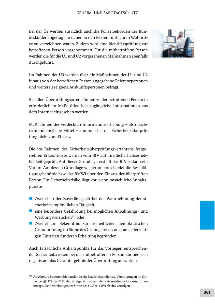 Seite 361 des Verfassungsschutzbericht 2020 Bund