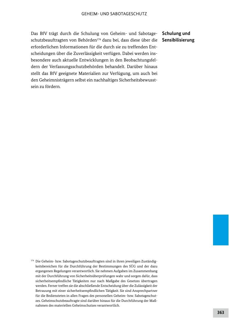 Seite 363 des Verfassungsschutzbericht 2020 Bund