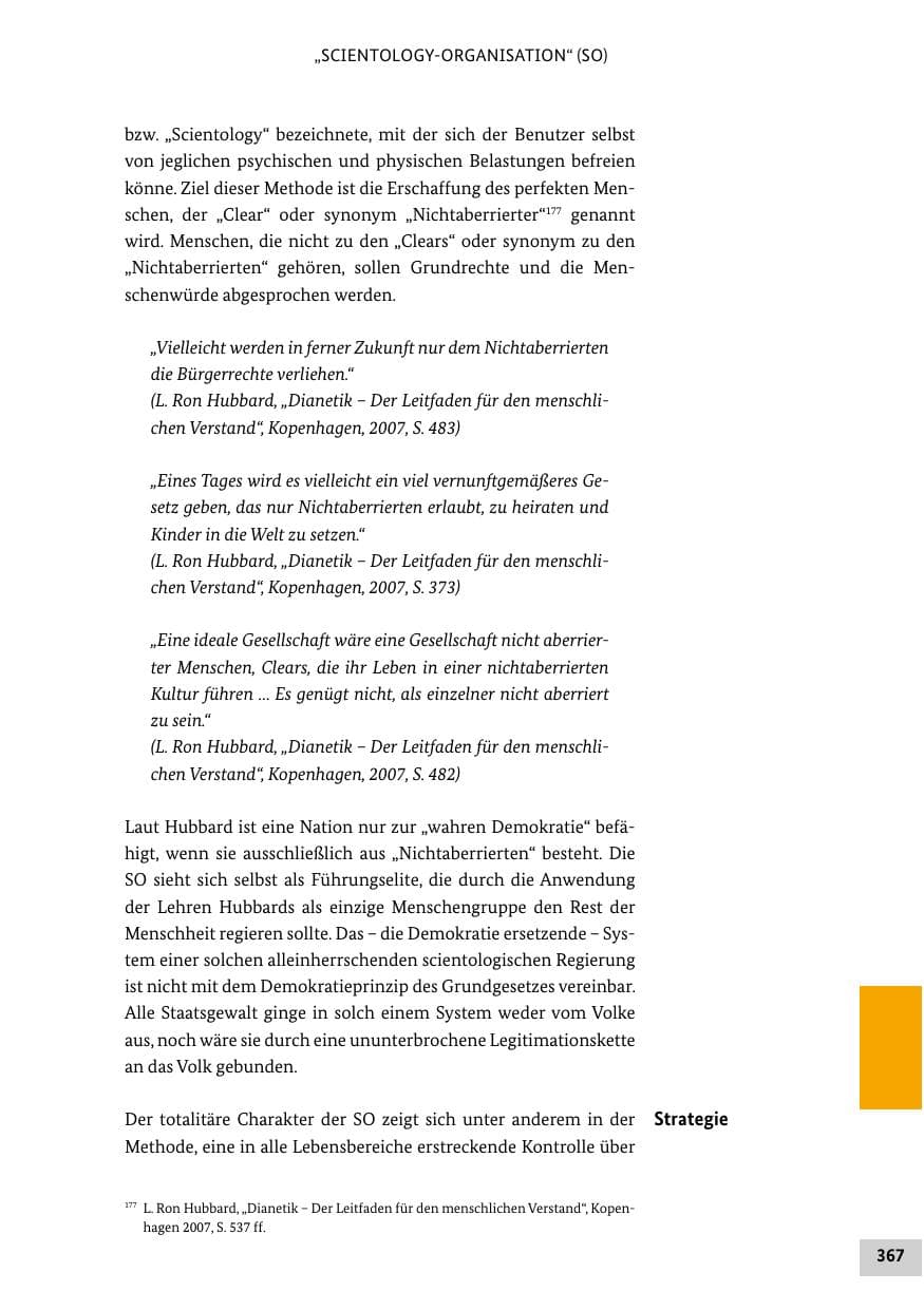 Seite 367 des Verfassungsschutzbericht 2020 Bund