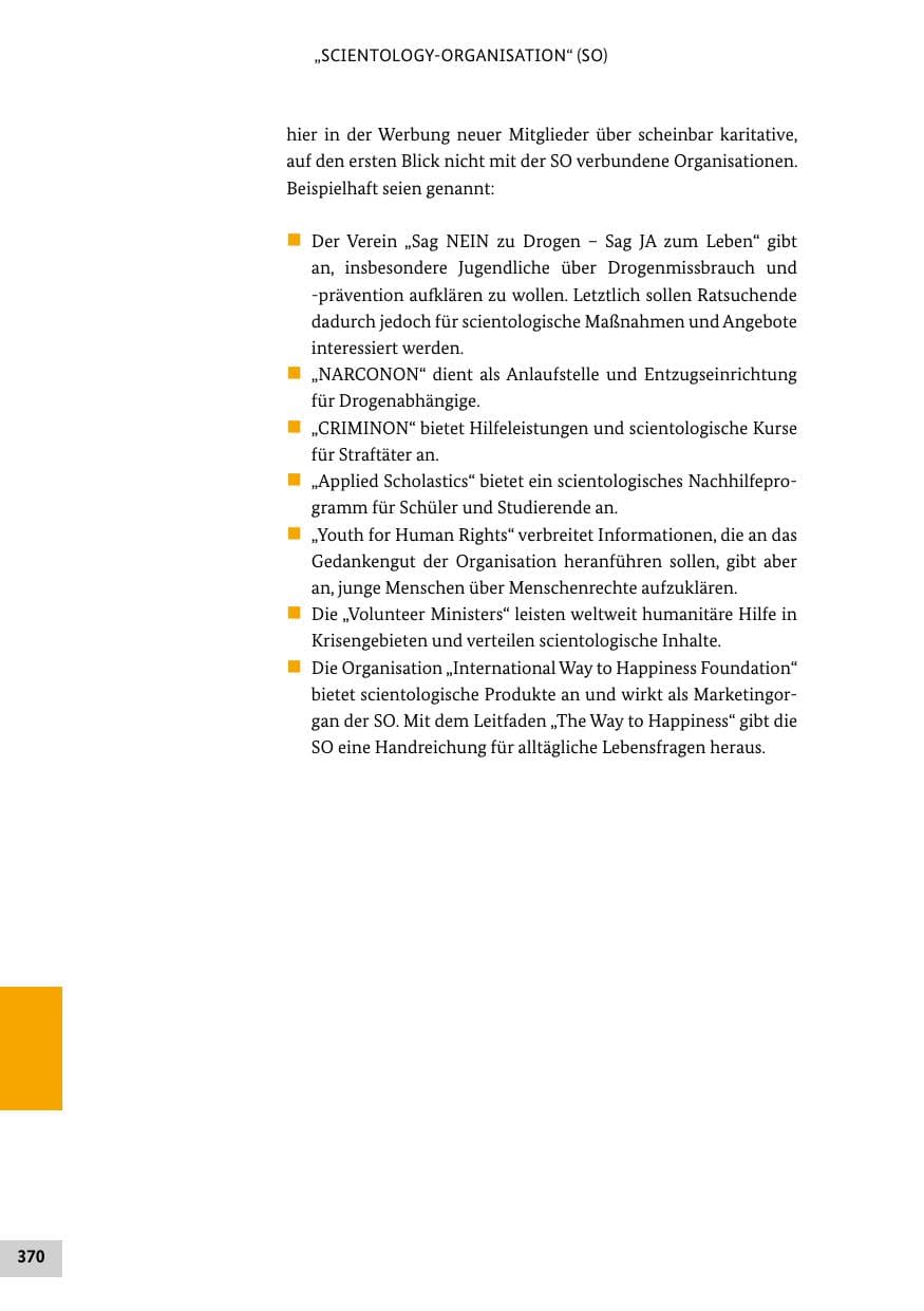 Seite 370 des Verfassungsschutzbericht 2020 Bund
