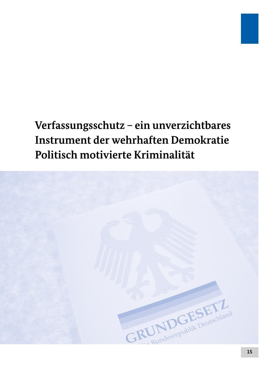 Seite 15 des Verfassungsschutzbericht 2021 Bund