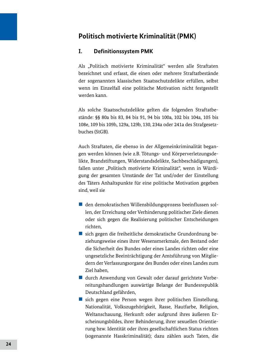 Seite 24 des Verfassungsschutzbericht 2024 Bund