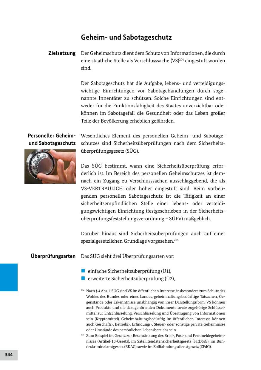 Seite 344 des Verfassungsschutzbericht 2024 Bund